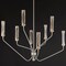 Maxim Lighting Regent 8-Light Chandelier, Light French Gray/Natural Aged Brass 16178CLLFGNAB - alternate 2